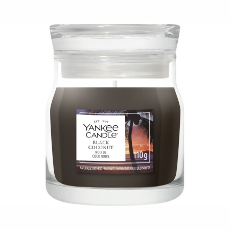 detail Yankee Candle Black Coconut, signature malá 110 g