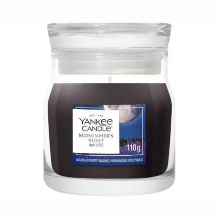 detail Yankee Candle Midsumer's Night, signature malá svíčka 110 g