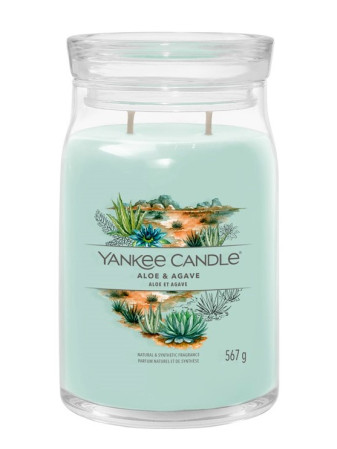 detail Yankee Candle ALOE & AGAVE, signature velká svíčka 567 g
