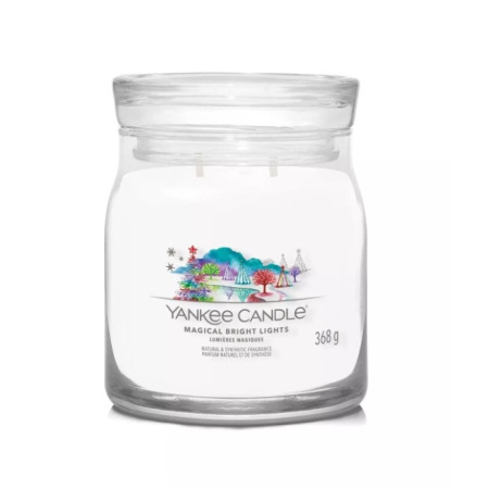 detail Yankee Candle MAGICAL BRIGHT LIGHT, signature střední svíčka 368 g