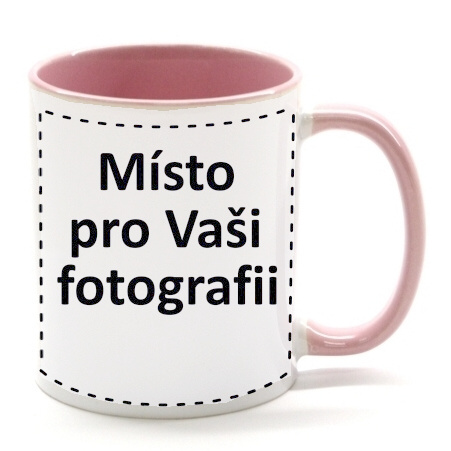 Fotohrnek COMBO Růžovo-bílý 1x foto 300ml