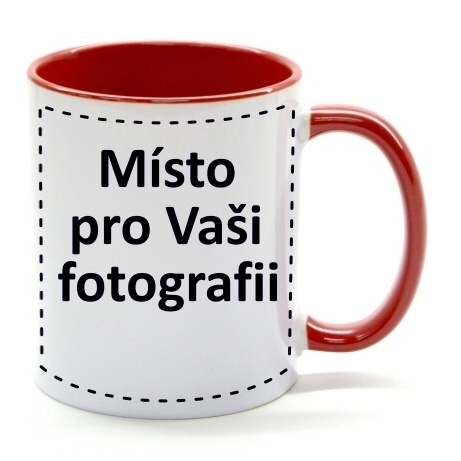 Fotohrnek COMBO Červeno-bílý 1x foto 300ml