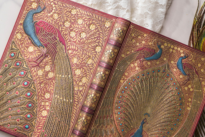 detail Paperblanks Diář 18-měsíční 2026-27, ULTRA - Harfiz's Peacocks