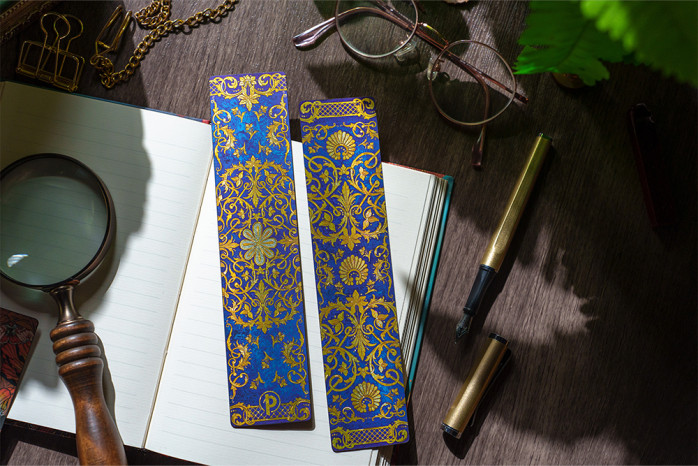 detail Paperblanks ZÁLOŽKA - Silk Sky / Guiding Star