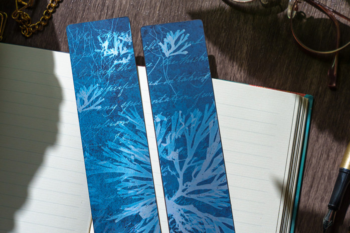 detail Paperblanks ZÁLOŽKA - Sea Flowers / Anna Atkins’ Cyanotypes