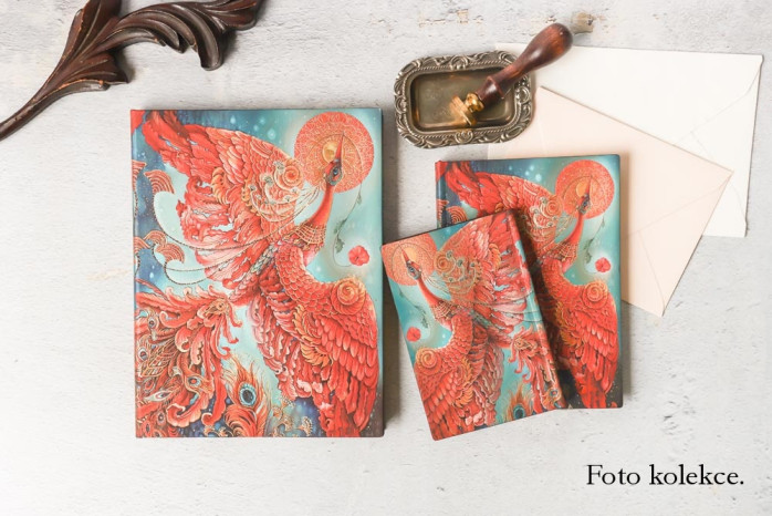 detail Paperblanks Sešit A6, tečkovaný - PTÁCI ŠTĚSTÍ Firebird