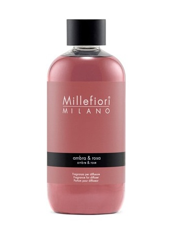 Millefiori Náplň difuzéru 250 ml AMBRA & ROSA