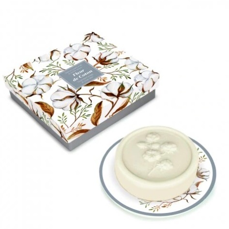 Esprit Provence FLEUR DE COTON, tuhé mýdlo + mýdlenka
