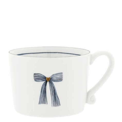 Bastion Collections Hrnek White/Iris Blue Bow, 300ml