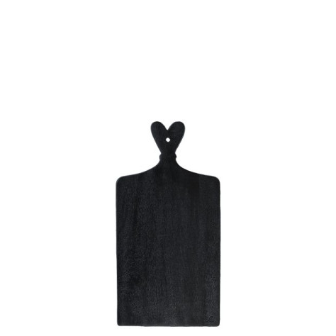 Bastion Collections TRAY BLACK HEART široké prkénko, 44,5x22,5x2,3cm