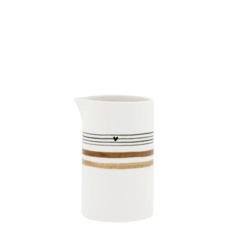 Bastion Collections Konvička JUG White/Brown and Black Stripes 6x10cm
