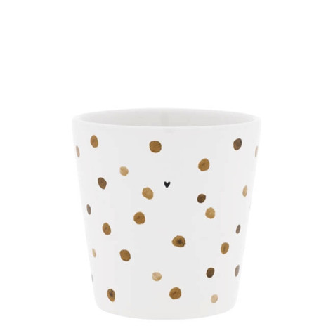 Bastion Collections Kelímek White/Confetti Brown in BC, 240ml