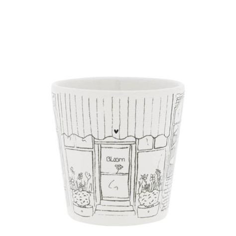 Bastion Collections Kelímek White/Window Shopping in black, 240ml
