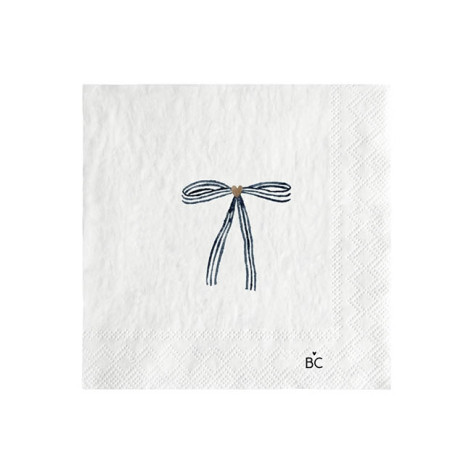 Bastion Collections Papírové ubrousky S - Little Bow Blue, 20ks