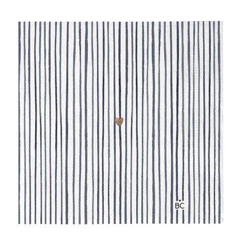 Bastion Collections Papírové ubrousky L - Stripes Blue, 20ks