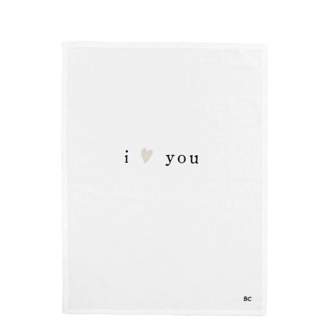 Bastion Collections Utěrka 50x70cm - I LOVE YOU