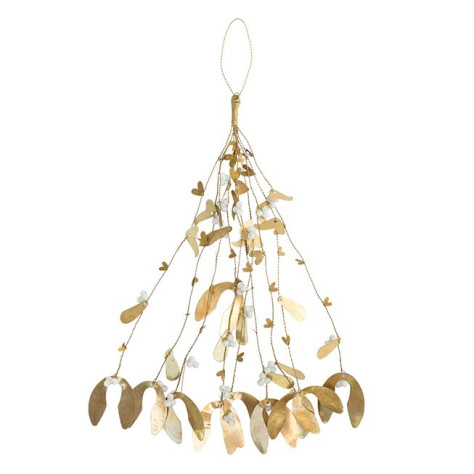 Bastion Collections JMELÍ VELKÉ, MISTLETOE Larg Brass Antique, 40 cm