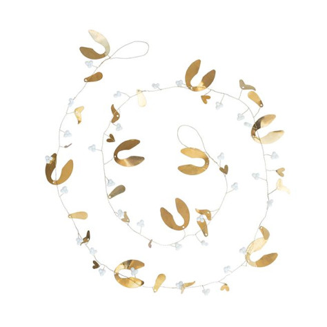 Bastion Collections GUIRLAND MISTLETOE BRASS ANTIQUE, girlanda jmelí