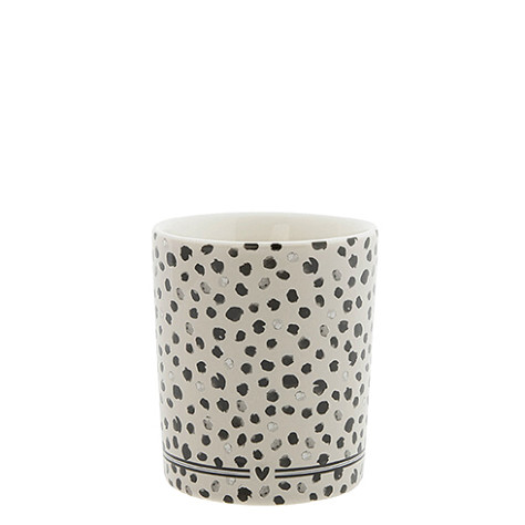 Bastion Collections Kelímek CONFETTI in black/titane, 8x8x9cm