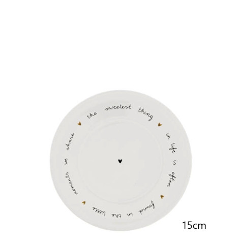 Bastion Collections Podšálek White/the sweetest thing in BC, 15cm