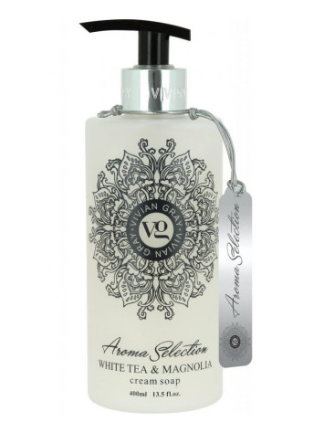 Vivian Gray AROMA SELECTION White Tea & Magnolia, tekuté mýdlo 400 ml