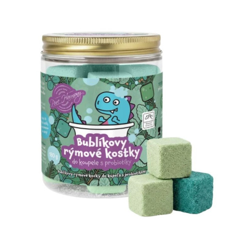 Pure Harmony Sůl do koupele Bublíkovy rýmové kostky s probiotiky 180g