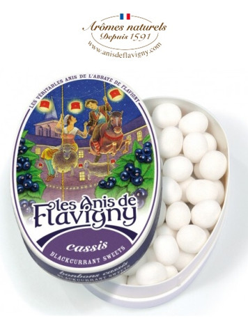Les ANIS de Flavigny Bonbónky ORIGINAL ANIS® 50g Černý rybíz