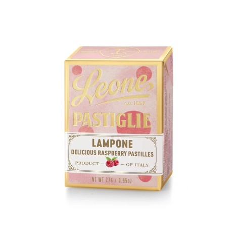 Leone 1857 - Lampone, pastilky s příchutí malin, 27g