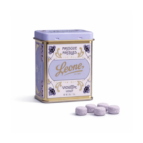 Leone 1857 - Pastilky v plechové dóze - Fialky 30 g