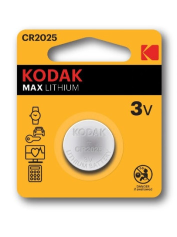 Baterie Kodak MAX LITHIMUM CR2025, 3V, 1ks