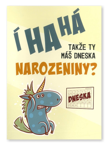Albi Hrací přání TAKŽE TY MÁŠ DNESKA NAROZENINY?
