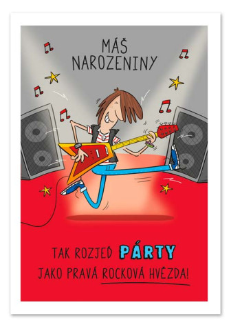 Ditipo Hrací přání k narozeninám Pohoda / skupina Kabát