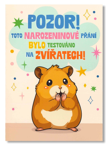 Albi Hrací přání Pozor.. narozeninové přání / Hamster song