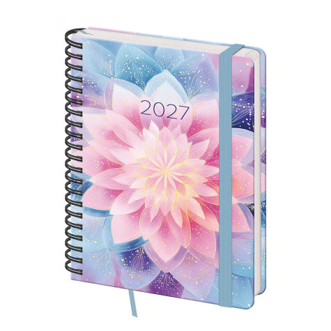 Helma 365 Týdenní diář s gumičkou B6 2027 - Twin Lotus
