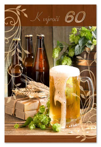 Ditipo Blahopřání - K VÝROČÍ 60tiny (pivo)