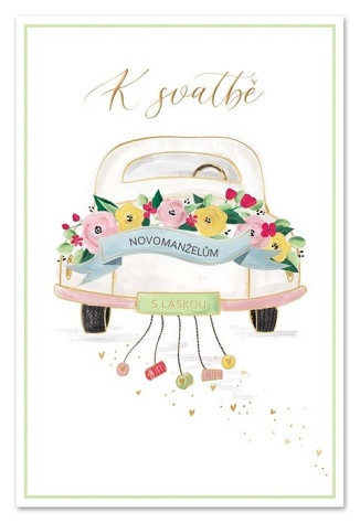 Ditipo Blahopřání HK - K svatbě (auto)