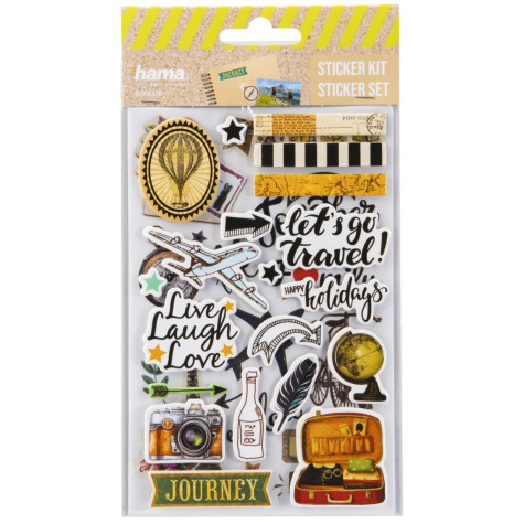 Hama Samolepky do fotoalba - Sticker set, Let's go Travel