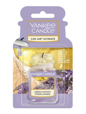 Yankee Candle LEMON LAVENDER gelová visačka do auta 1 ks