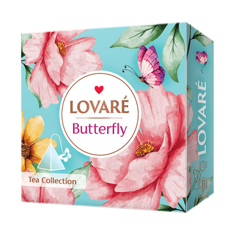 LOVARÉ 45 pyramidek BUTTERFLY TEA, 9 příchutí v mixu