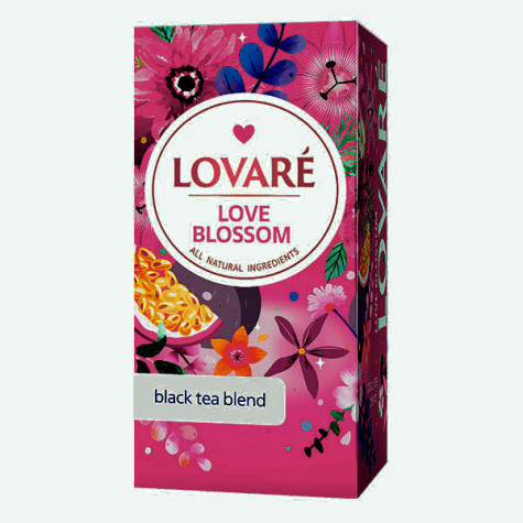 LOVARÉ - 24 sáčků LOVE BLOSSOM, ovocný čaj, 24x 1,5g