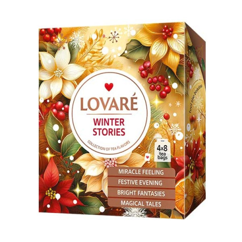 LOVARÉ 4x 8 čajových sáčků WINTER STORIES, limitovaná edice