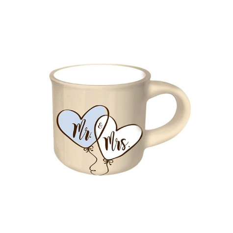 Nekupto Mini hrneček na espresso - MR & MRS, 100ml