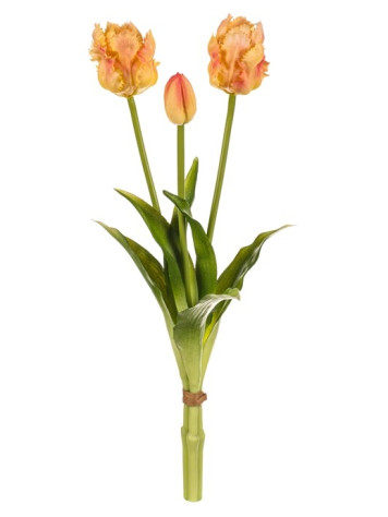 Autronic Svazek 3 kusů meruňkových tulipánů, 40cm