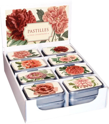 Sköna Ting PEONIES, pastilky v boxu 55g, růžové šampaňské MIX / 1ks