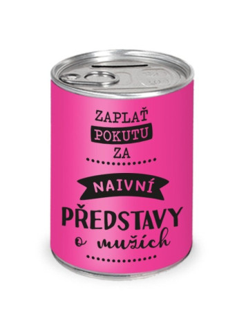 Nekupto Humorná pokladnička - NAIVNÍ PŘEDSTAVY O MUŽÍCH