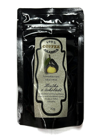 Aromatizovaná mletá káva 70 g - HRUŠKA V ČOKOLÁDĚ