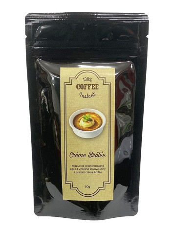 Aromatizovaná INSTANTNÍ káva - CRÉME BRULÉE, 60g