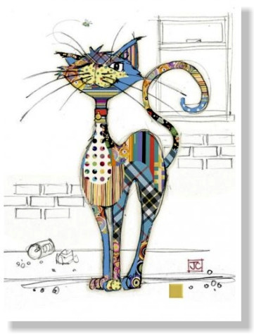 Luxusní přání G003 BUG ART - COLA CAT