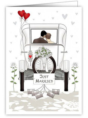 Luxusní přání 3286 QUIRE PUBLISHING - JUST MARRIED