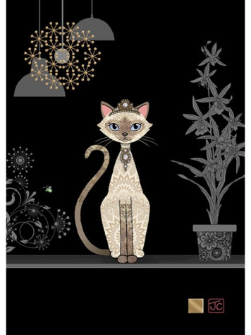 Luxusní přání M178 BUG ART - SIAMESE CAT
